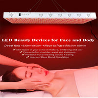 Dual Chip Red Light Therapy Panel Lamp 630nm 660nm Near Infrared Therapy Light 810nm 850nm LED Beauty Devices for Face and Body Quick Pick Grocers