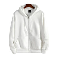 Zipper Hoodies Autumn Winter Men's New Long Sleeve Hooded Sweatshirt Fashion Casual Male Outfit Sportwear Loose Fit Clothes Econic Blanks