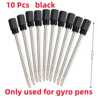 Multifunctional Decompression Finger Rotate Luminous Gyro Pens Toy Fidgets Spinner LED Light Ballpoint Pen Metal Gyro Pen Gift Econic Blanks