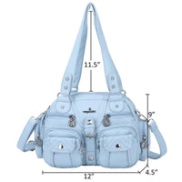 Vintage Women Handbags Satchel Top-handle Handbag PU Shoulder Bag Dumpling Pack Give Gifts Shoulder Bags Phone Money Pack Quick Pick Grocers
