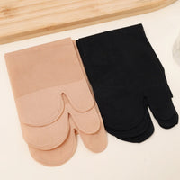 Two Toed Crystal Silk Socks Clear White Black Breathable Cool Stockings Unisex Japanese Men Women Summer Ultra-Thin Tabi Socks Quick Pick Grocers