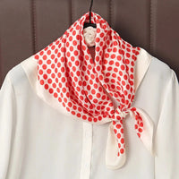 Luxury Print Satin Silk Square Scarf for Women Shawl Hijab Neckerchief Female Hair Ribbon Headband Fashion Wrap Bandana 2023 New Econic Blanks