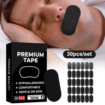 Anti Snoring Sleep Mouth Tape, Best Breathing Nasal Strips Medical Grade Improved Sleeping Snoring Relief Purest Peak