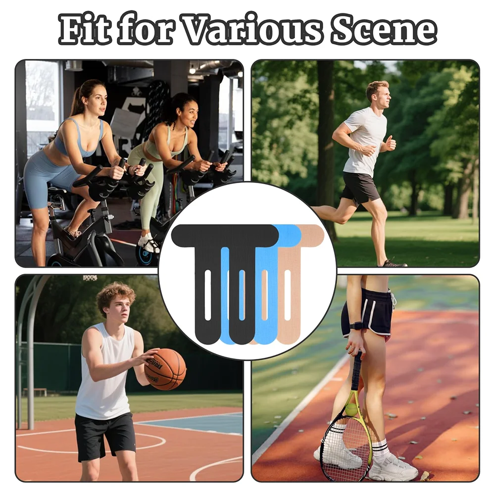 10PCS Kinesiology Tape for Knees,Waterproof & Elastic,Breathable Knee Tape,Athletic Tape Provide Support & Stability for Running Quick Pick Grocers