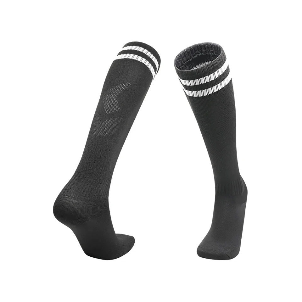 Loogdeel Football Socks Long Tube Knee Cotton Adults Children Legging Stockings Non-slip Soccer Baseball Running Sports Socks Quick Pick Grocers