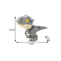 Jurassic Finger Dinosaur Triceratops Tyrannosaurus Model Toys for Kids Creative Finger Biting Dinosaurs Interactive Toy Boy Gift Quick Pick Grocers