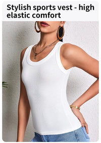 3-piece Ladies Solid Color Vest Fashion Joker Young Woman Threaded Camisole Quick Pick Grocers
