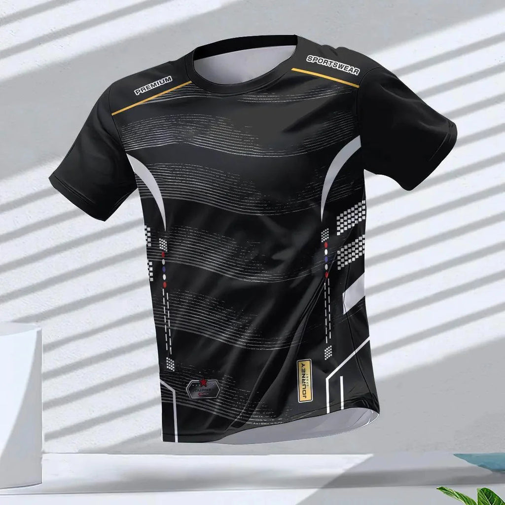 Men's T-shirts Sport Running T-shirt Men Quick-drying Breathable Short Sleeve Round Neck Gym top Outdoor Workout Men Clothing Quick Pick Grocers
