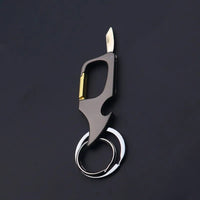 Men's Multifunctional Keychain Bottle Opener Anti-Lost Car Key Ring Creative Waist Hanging Design Econic Blanks