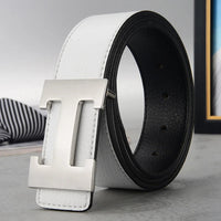 Width 3.8cm Famous Brand Belt Men Top Quality Genuine Luxury Leather Belts for Men Strap Metal Belt Fashion Women's Belt jeans Quick Pick Grocers