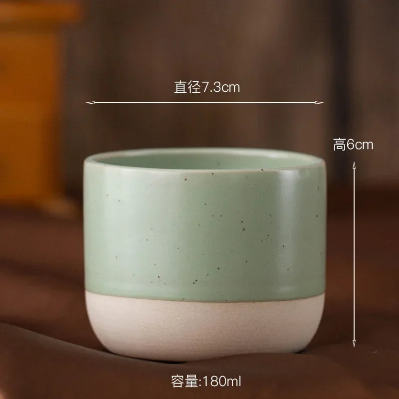 100ml 180ml 230ml Coffee Mug Vintage Ceramics Tea Cup Japanese-style Cafes Drinkware Stoneware Espresso for Restaurants Hotels Quick Pick Grocers