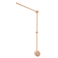 Crib Mobile Bed Bell Wooden Bracket Baby 0-12 Months Wooden Mobile Hanging Rattles Toy Holder Decorative Accessories Arm Bracket Purest Peak