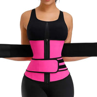 1pc Waist Trainer Slimming Body Shaper Fitness Belt Weight Loss Fat Burning Sport Girdle Sweat Trimmer Workout Cincher Shapewear Quick Pick Grocers