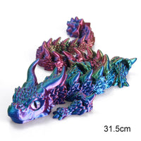 3D Printed Magic Dragon Movable Joint Fidget Toy Rotatable Articulated Office Desktop Ornament Adults Kid Toy Crafts Gift Quick Pick Grocers