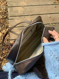Portable Texture Tote Bag for Women, Shoulder Underarm Bag, Commuting Bag, Large Capacity, Niche Design, Autumn Winter Handbags Quick Pick Grocers