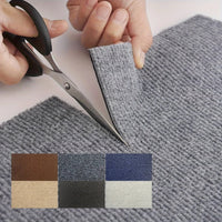 30x30cm DIY Modern Carpet Self-adhesive Anti Slip Block Fully Spread Floor Mat Bedroom Study Office Can Be Cut Quick Pick Grocers