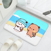 1Pc Bubu and Dudu Cute Cartoon Welcome Mat Entrance Doormat Balcony Bathroom Floor Mats Non-slip Rug Bedroom Carpet Home Decor Quick Pick Grocers