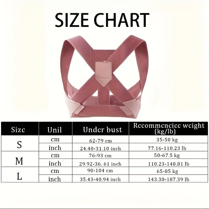 Hunchback Corrector for Adults,invisible Posture Correction With Straps, Bent Waist, Chest and Neck Forward Tilt Correction Tool Econic Blanks