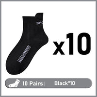 10/20Pairs High Quality Men's Socks Casual Breathable Cotton Man Run Sports Socks Spring Autumn Male Sox Gifts Plus Size 38-45 Quick Pick Grocers