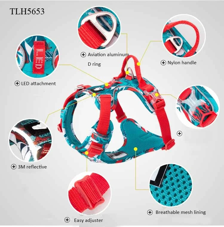Truelove Pet harness Fashionable Nylon Durable Dog Harness Reflective Breathable Padded Training Vest Luxury Pet Accessories Quick Pick Grocers