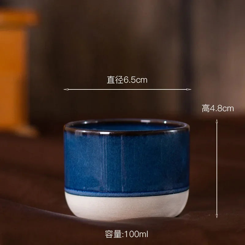 100ml 180ml 230ml Coffee Mug Vintage Ceramics Tea Cup Japanese-style Cafes Drinkware Stoneware Espresso for Restaurants Hotels Quick Pick Grocers
