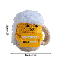 Crochet Positive Energy Doll Pocket Hug Mother's Day Gifts 2026 Handmade Knitted Ornament Handmade Crochet Doll Graduation Gifts Quick Pick Grocers