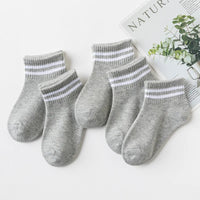 5 Pairs/Lot 2023 New Summer Children Socks Cotton Kids Fashion Black White Gray For 1-12 Years Teen Student Baby Girl Boy Socks Quick Pick Grocers