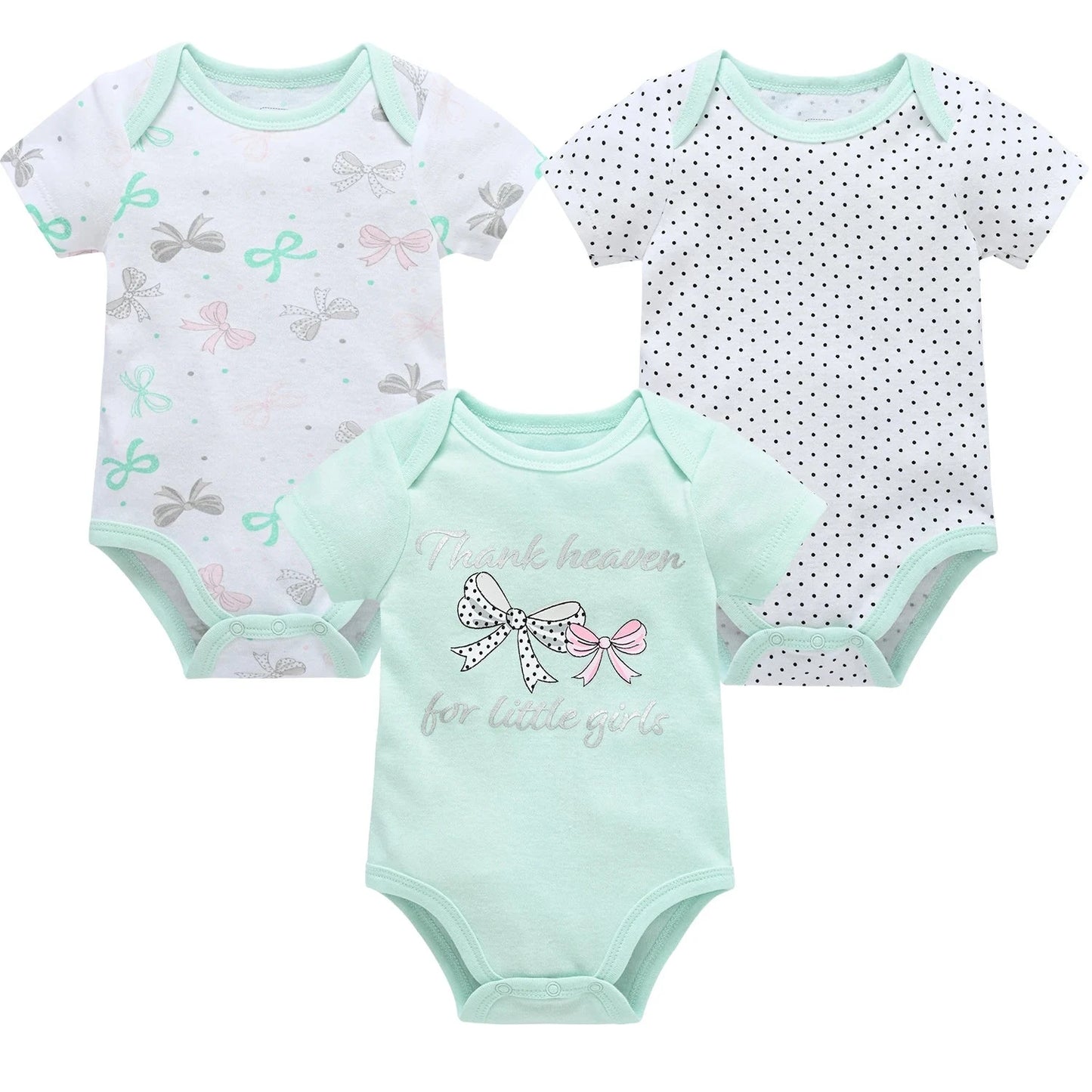 3/6 pcs a lot Baby Girls Clothes  pour nouveaux Cotton Short Sleeve Girl Bodysuit 0-12 Months Newborn Boys Clothing Toddler Econic Blanks