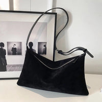 Advanced Retro Bag for Women's 2026 New Textured Frosted Shoulder Bag with Large Capacity Crossbody Commuting Tote Bag Quick Pick Grocers