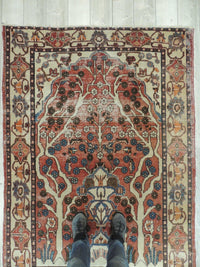 Exquisite Distressed Fine Persian Area Rug 5x7 Ft