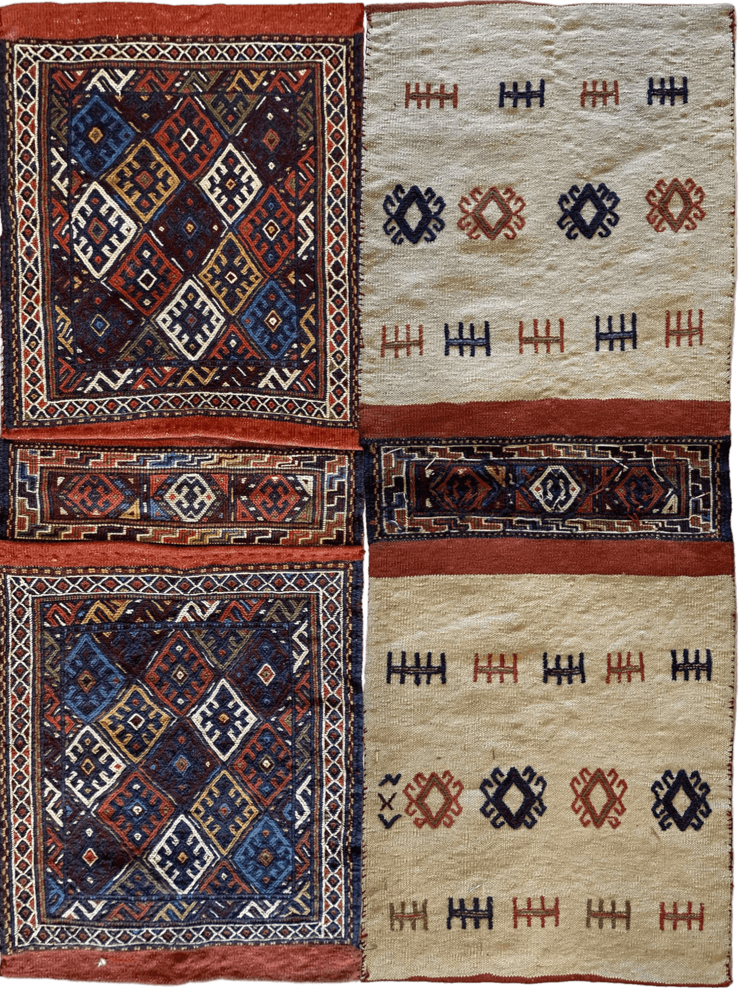 Exquisite Persian Qashqai Nomadic Vintage Khorjin ‘Saddle bag’