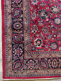 Fine Allover Persian Mashhad Rug 8’2”x11’6”