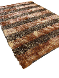 Handwoven Multi-Tone 2” Shag Rug 4 x 6