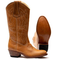 Round Toe Cowgirl Boots Atitlan Leather