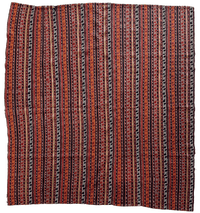 UNIQUE Antique Square Azerbijani Shahsavan Jajim Rug 6’4” x 6’8”