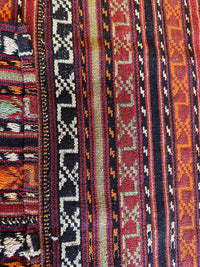 UNIQUE Antique Square Azerbijani Shahsavan Jajim Rug 6’4” x 6’8”