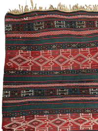 UNIQUE (collectors special) Antique Caucasian Verneh Rug 5’4” x 8’